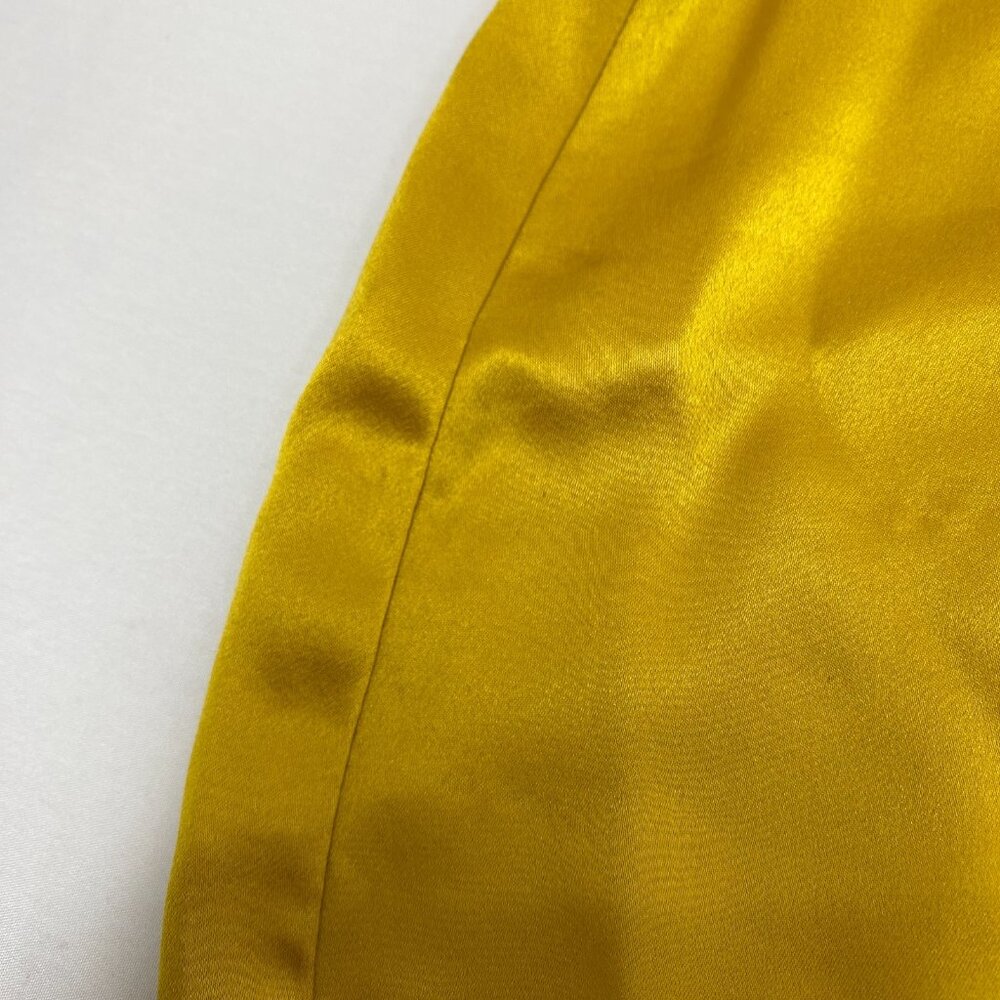 Reformation Zya Silk Yellow Dress 6 Dress - Picture 13 of 13